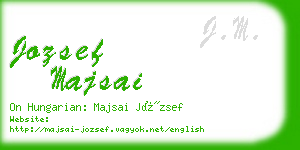 jozsef majsai business card